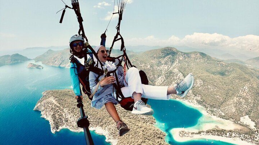 Paragliding at Fethiye Oludeniz, Turkey