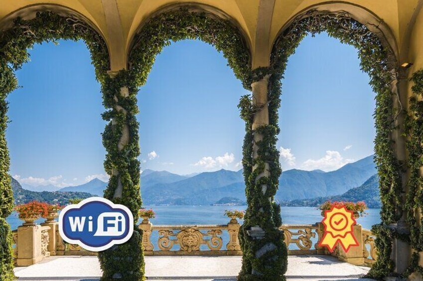From Milano: Como, Bellagio and Lake Cruise; HQ WI-FI on board