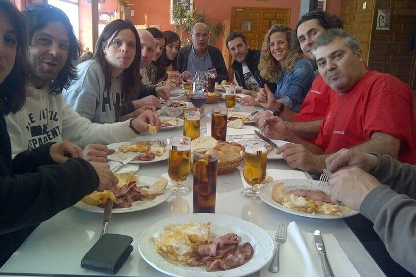 Breakfast at La Postal Restaurant after the flight