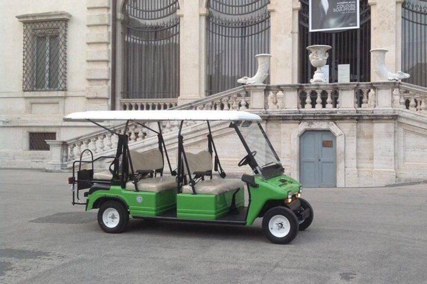 around imperial rome with golf car 