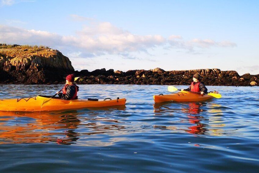 Relaxing at Dalkey Island