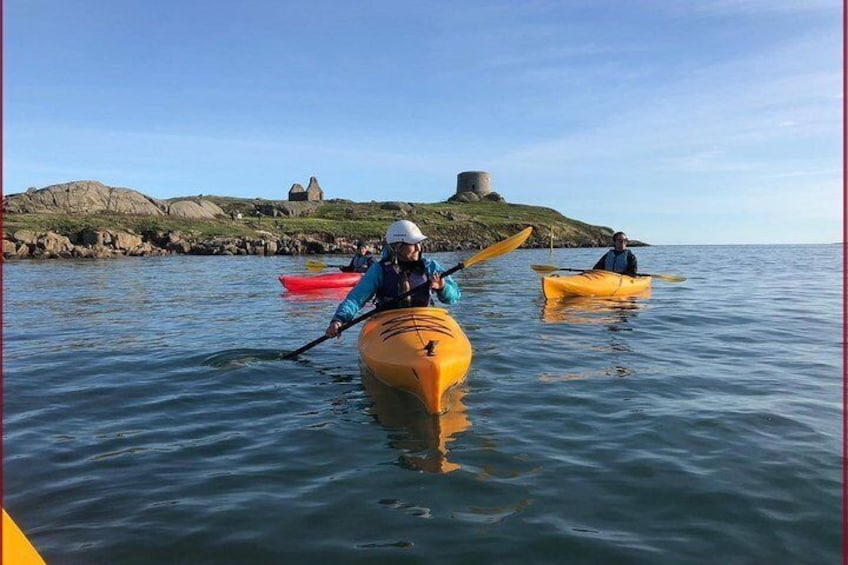 Kayaking from Dalkey Island