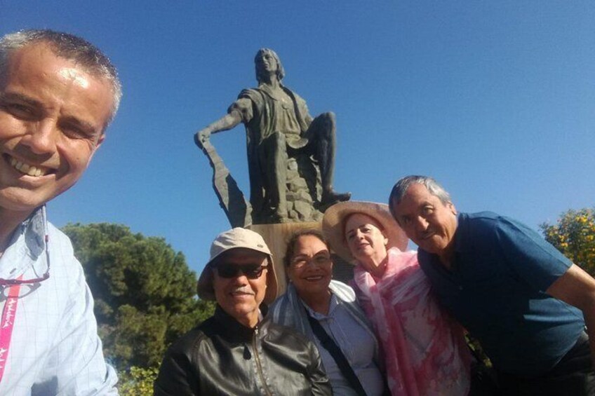 Columbian Places, behind the steps of Christopher Columbus