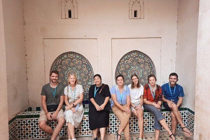 A group walking tour in Fes, Morocco 