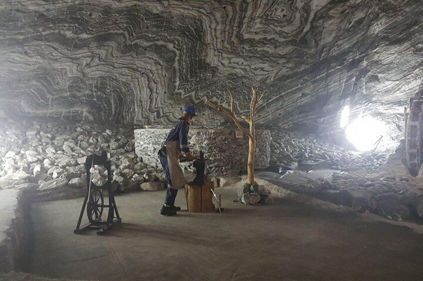 One day tour to salt mine Ocnele-Mari