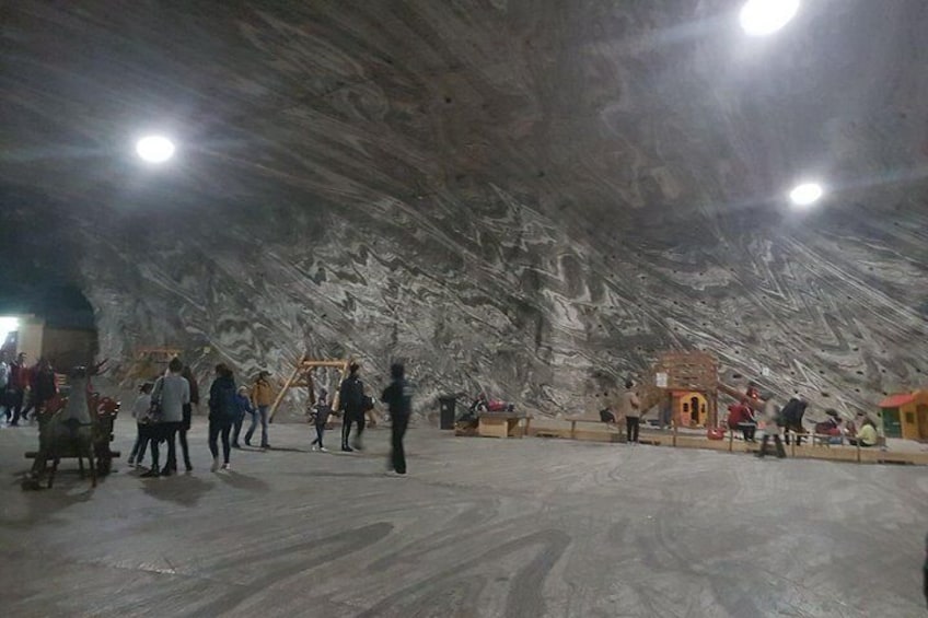 One day tour to salt mine Ocnele-Mari