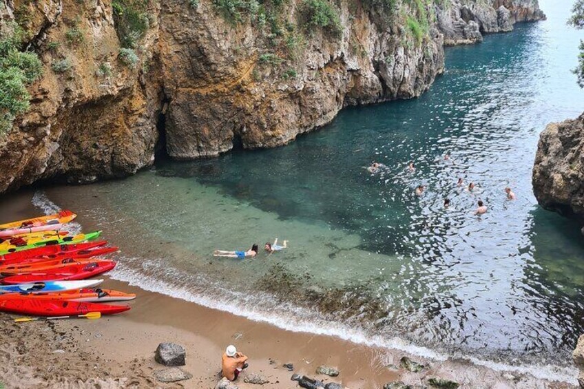 Sunset Kayak Adventure & Caves Tour, Swimming & Aperitif