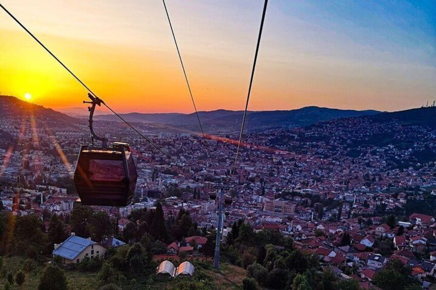 Panoramic view of Sarajevo (Trebević Cable Car)