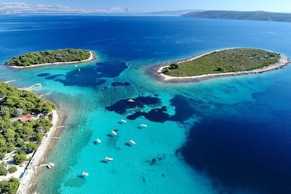 Split/Trogir: Blå lagunen och motorbåtstur på 3 öar