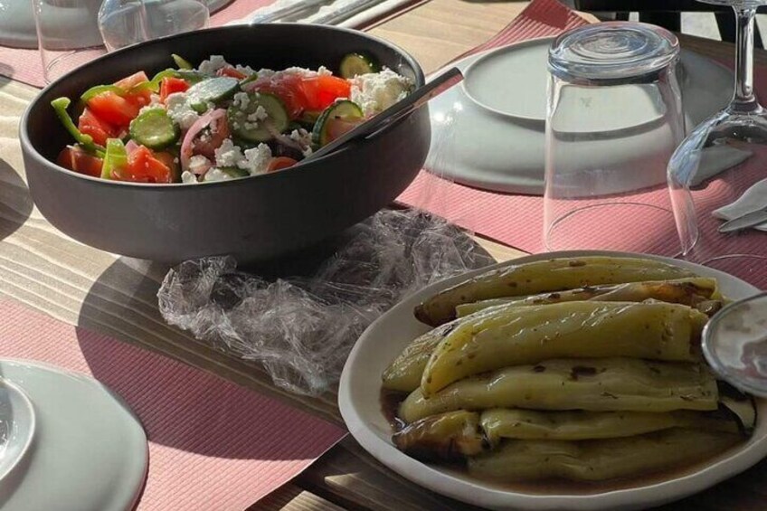 Greek Meze Cooking class and dinner with an Acropolis view