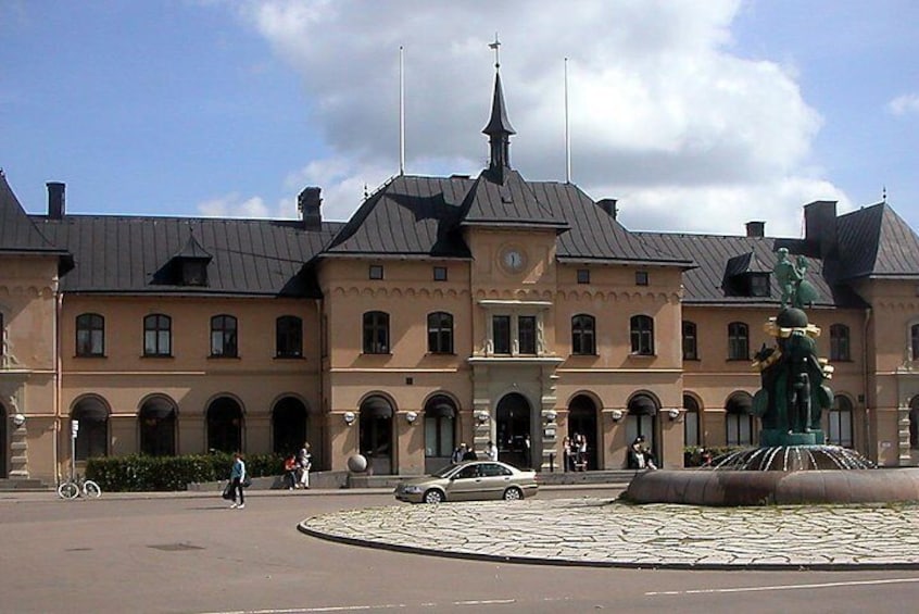 The central station of Uppsala