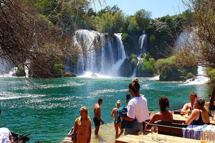 Kravice waterfalls Summer days - are you ready for swim 