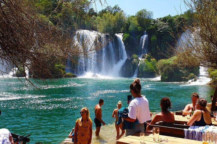 Kravice waterfalls Summer days - are you ready for swim 