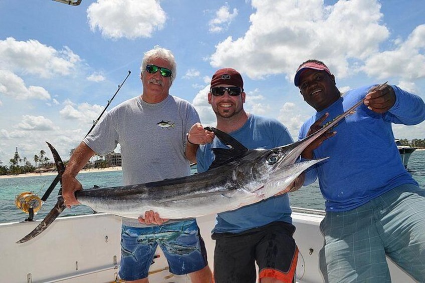 Punta Cana Private Fishing Charter on 39 Foot Boat