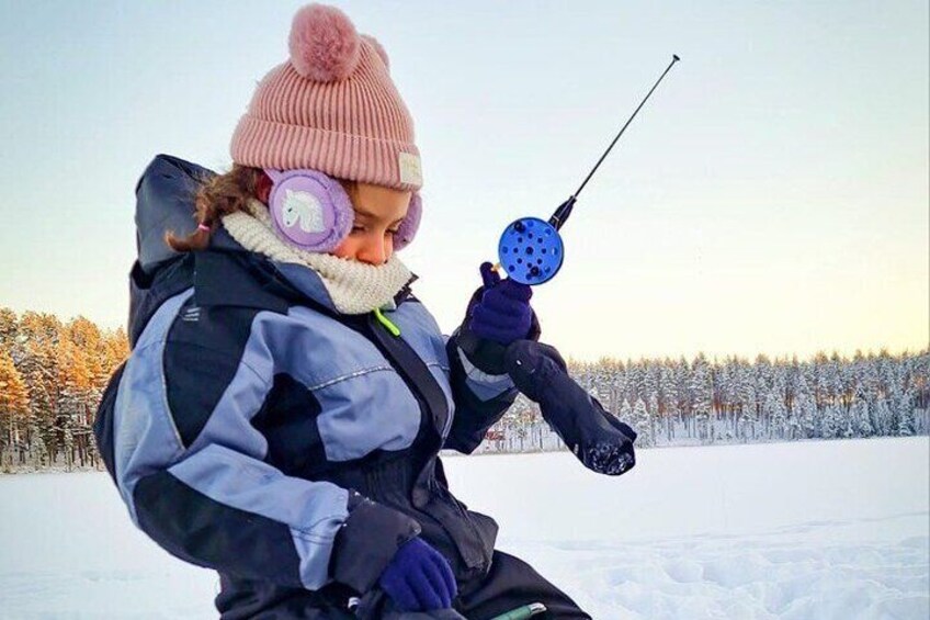 PRIVATE Ice Fishing Snow scooters Lunch in a Glass Igloo