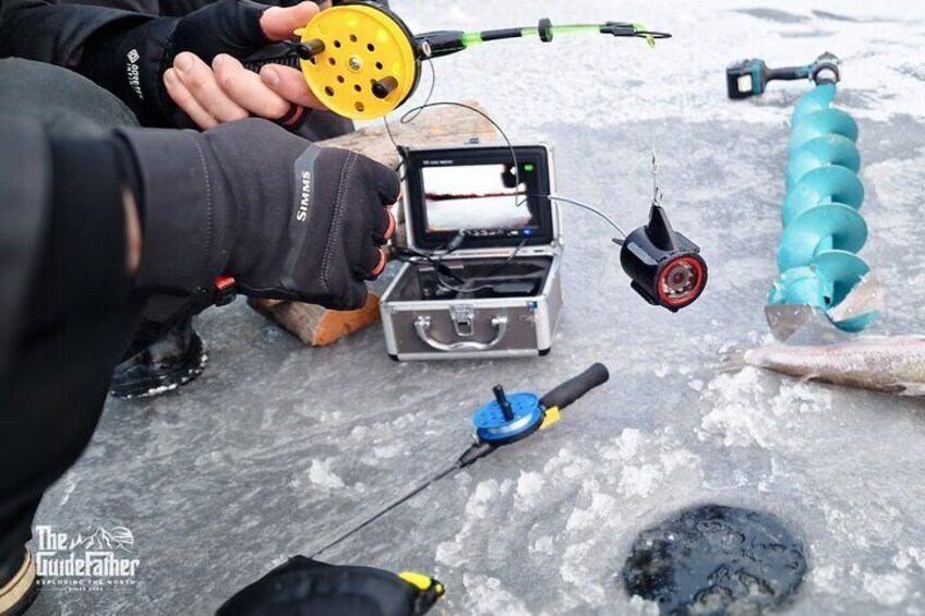 VIP Ice Fishing "ICEBREAKER" Lunch in Glass Igloo