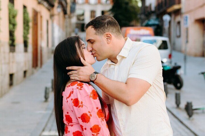 Private professional holiday photoshoot in Madrid