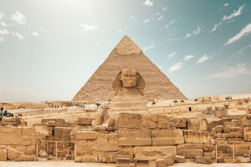 Giza Pyramids And Sakkara From Alexandria Port