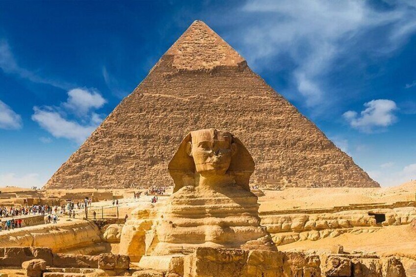 Giza Pyramids And Sakkara From Alexandria Port
