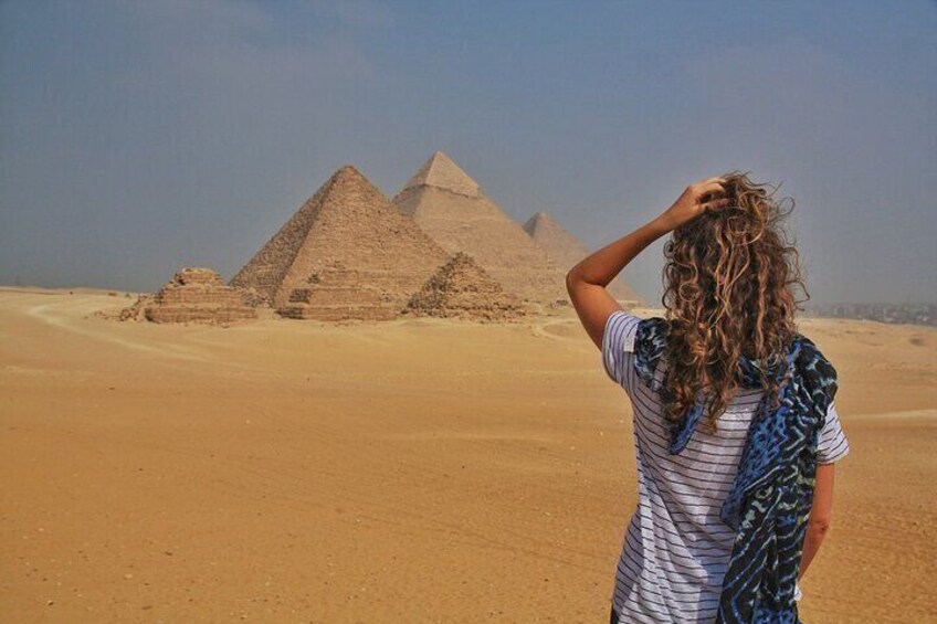 Giza Pyramids Adventure Tours on ATV Quad bike ride in desert