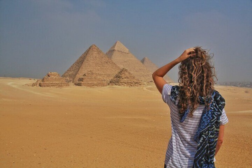Giza Pyramids Adventure Tours on ATV Quad bike ride in desert