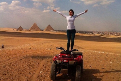 Giza Pyramids Adventure Tours on ATV Quad Bike Ride in Desert
