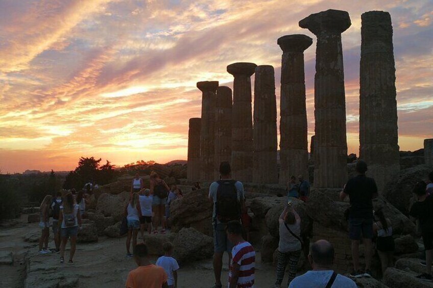 Spectacular Sunset at the Temple of Hercues 