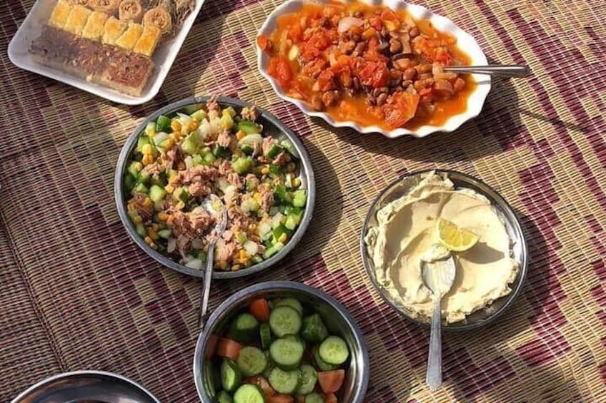 Traditional Bedouin lunch