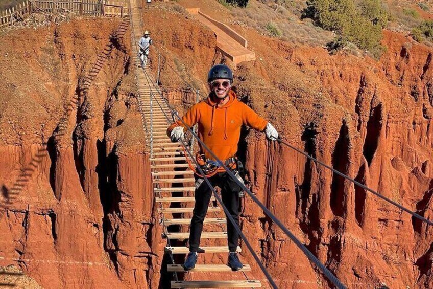 Atlas Mountain Zip Line And waterfalls berber villages with camel