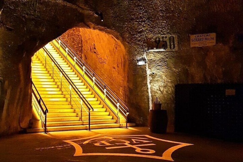 Cellar visit at Veuve Clicquot