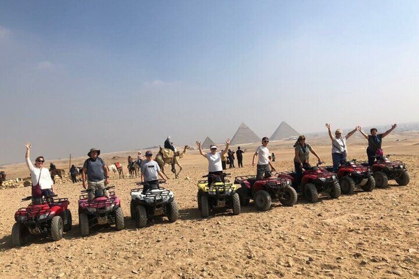 Giza pyramids, Sphinx, ATV bike, Camel ride, Dinner cruise & shopping tour