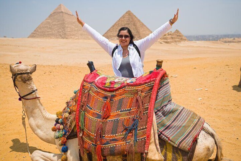 Trusted tour to Pyramids of Giza and Sphinx with Camel ride and Entrance Fees