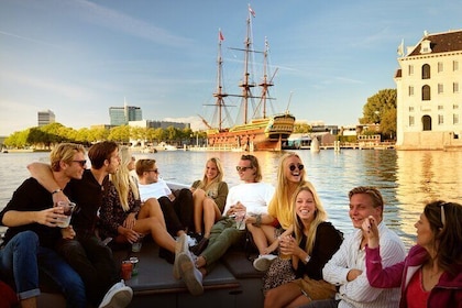 Croisière tout compris sur le canal d'Amsterdam avec boissons et bouchées n...