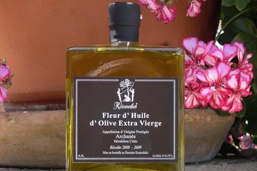 Fleur d'Huile, our premium extra virgin olive oil