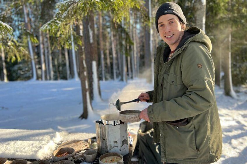 Winter Wonderland Hike in a National Park 