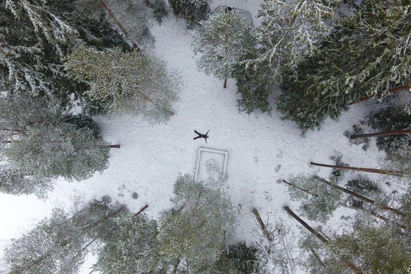 Winter Wonderland Hike in a National Park 