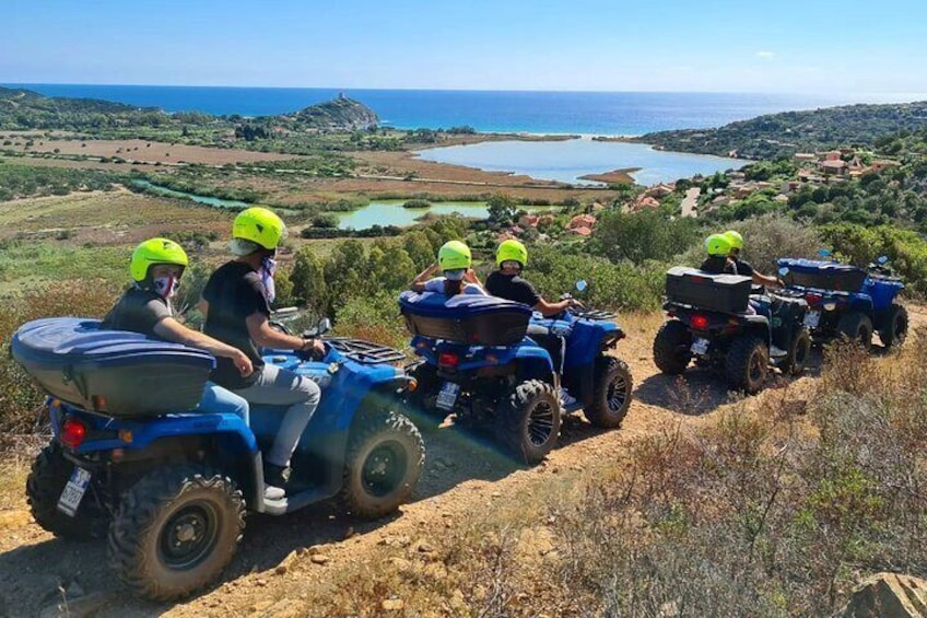 Cagliari: Quad-ATV Adventure Experience from Chia