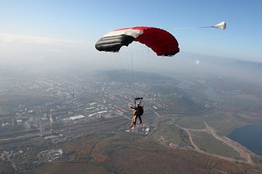 Tandem Skydiving Adventure in Prague