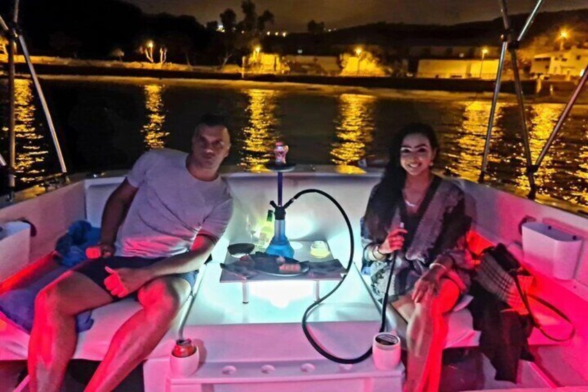 Romantic night ocean cruise