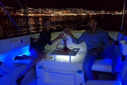 Romantic night ocean cruise