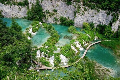 Visite privée du parc national des lacs de Plitvice au départ de Split