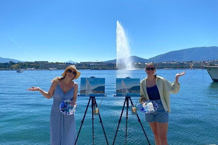 Painting Master Class by the Geneva Lake