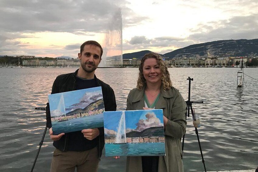 Painting Master Class by the Geneva Lake