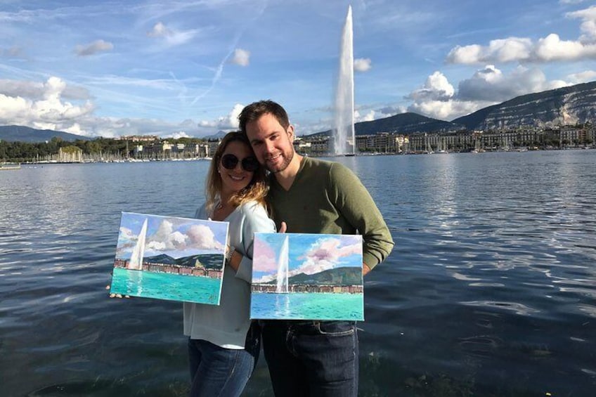 Painting Master Class by the Geneva Lake
