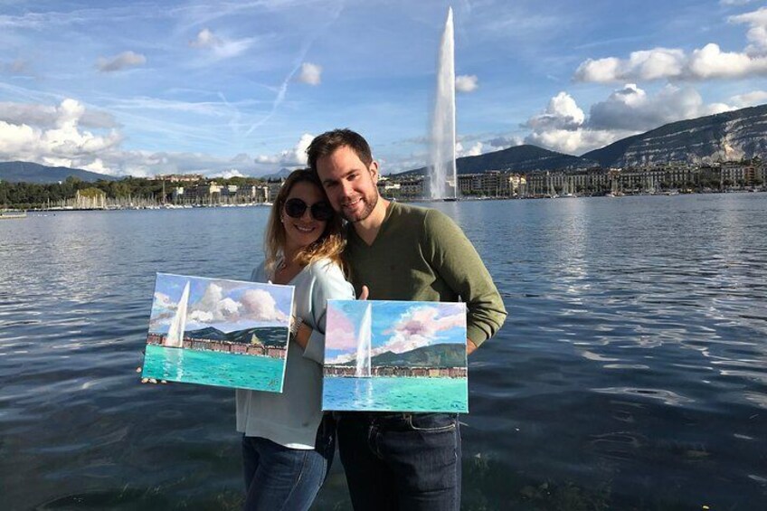 Painting Master Class by the Geneva Lake