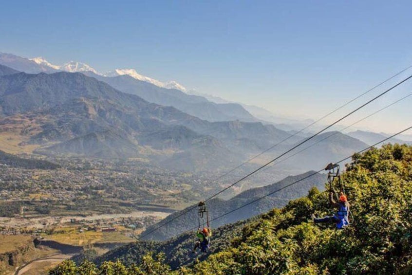 Small-Group Ziplining Experience in Pokhara