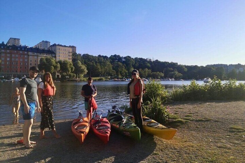 Sunset Kayak Tour in Central Stockholm