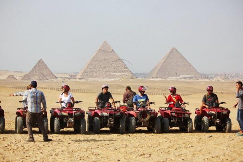 Quad bike ride in the pyramids of Giza