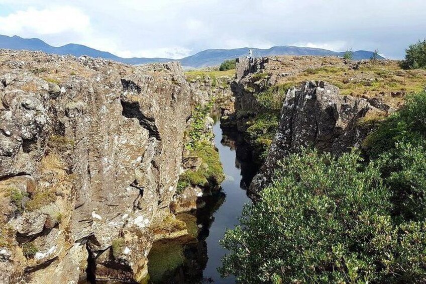 Fissures at Thingvellir park