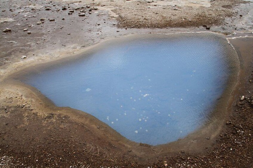 Geyser hot spring area.